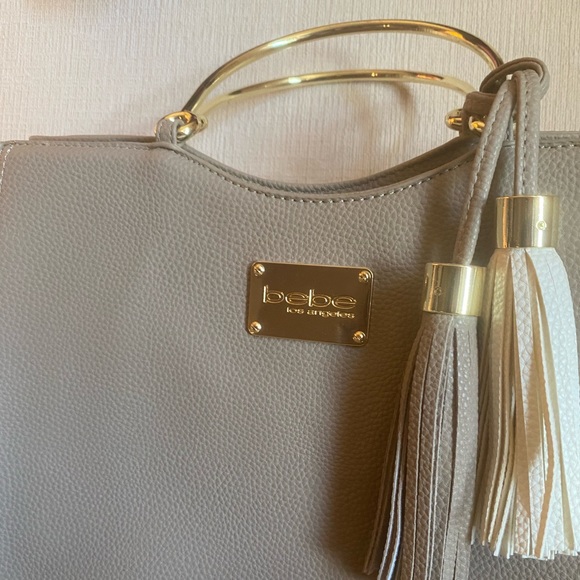 bebe Satchel with crossbody strap brand new never used no blemishes - Picture 2 of 4